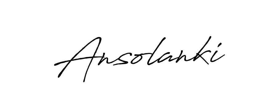 Also we have Ansolanki name is the best signature style. Create professional handwritten signature collection using Antro_Vectra_Bolder autograph style. Ansolanki signature style 7 images and pictures png