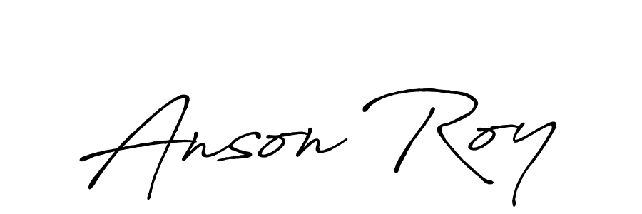 Create a beautiful signature design for name Anson Roy. With this signature (Antro_Vectra_Bolder) fonts, you can make a handwritten signature for free. Anson Roy signature style 7 images and pictures png