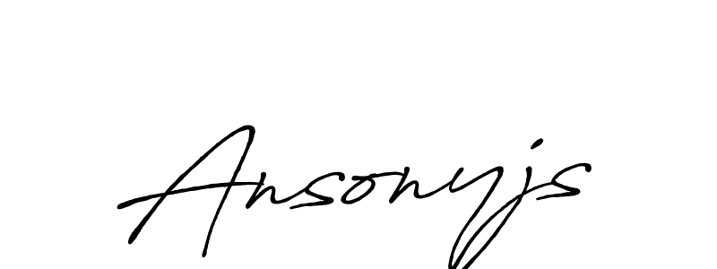 Make a beautiful signature design for name Ansonyjs. Use this online signature maker to create a handwritten signature for free. Ansonyjs signature style 7 images and pictures png