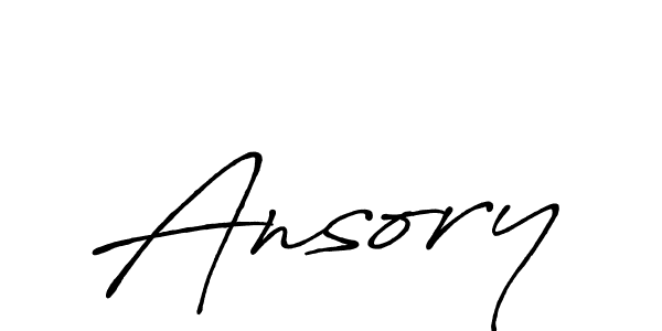Create a beautiful signature design for name Ansory. With this signature (Antro_Vectra_Bolder) fonts, you can make a handwritten signature for free. Ansory signature style 7 images and pictures png