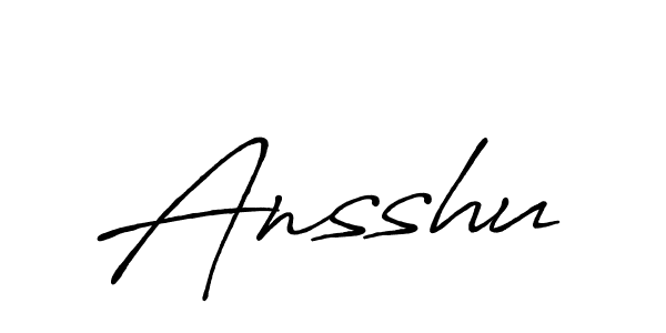 Ansshu stylish signature style. Best Handwritten Sign (Antro_Vectra_Bolder) for my name. Handwritten Signature Collection Ideas for my name Ansshu. Ansshu signature style 7 images and pictures png