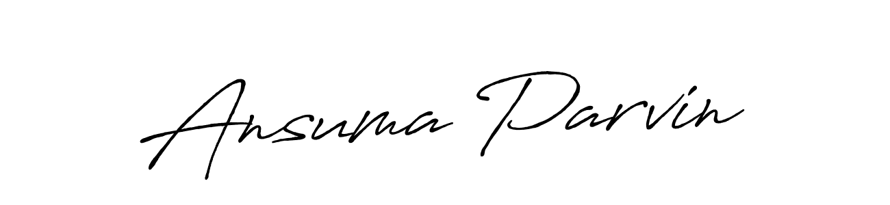 Also You can easily find your signature by using the search form. We will create Ansuma Parvin name handwritten signature images for you free of cost using Antro_Vectra_Bolder sign style. Ansuma Parvin signature style 7 images and pictures png