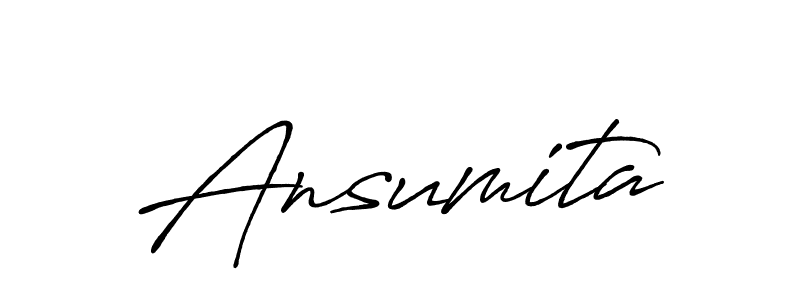 Use a signature maker to create a handwritten signature online. With this signature software, you can design (Antro_Vectra_Bolder) your own signature for name Ansumita. Ansumita signature style 7 images and pictures png