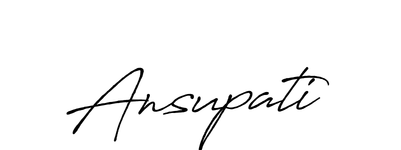 Create a beautiful signature design for name Ansupati. With this signature (Antro_Vectra_Bolder) fonts, you can make a handwritten signature for free. Ansupati signature style 7 images and pictures png