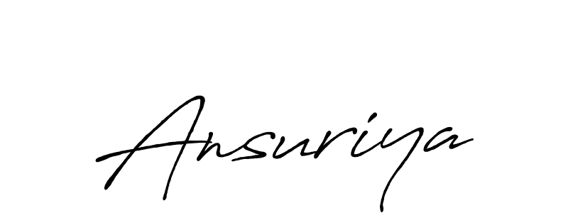 You should practise on your own different ways (Antro_Vectra_Bolder) to write your name (Ansuriya) in signature. don't let someone else do it for you. Ansuriya signature style 7 images and pictures png