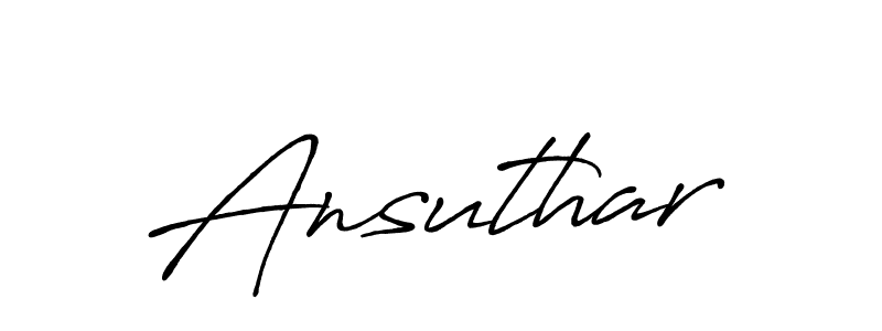 Here are the top 10 professional signature styles for the name Ansuthar. These are the best autograph styles you can use for your name. Ansuthar signature style 7 images and pictures png