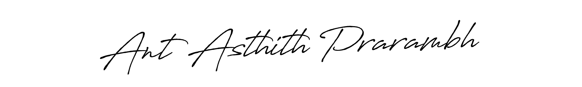 Also You can easily find your signature by using the search form. We will create Ant Asthith Prarambh name handwritten signature images for you free of cost using Antro_Vectra_Bolder sign style. Ant Asthith Prarambh signature style 7 images and pictures png