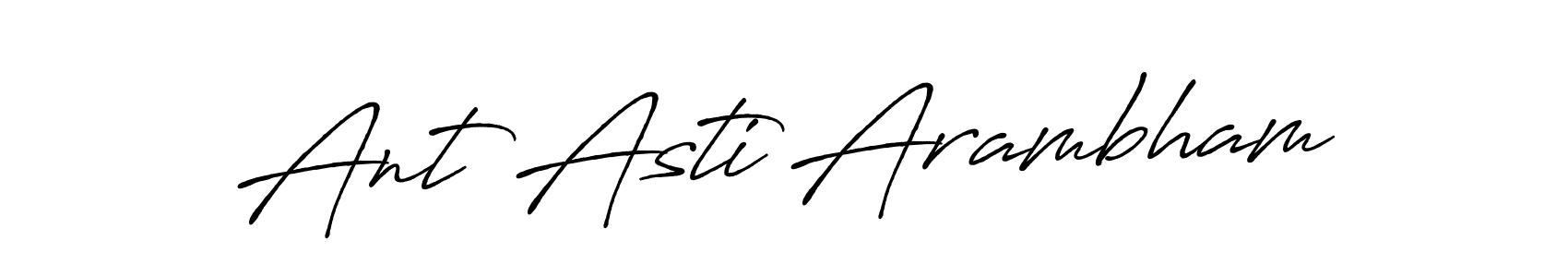 if you are searching for the best signature style for your name Ant Asti Arambham. so please give up your signature search. here we have designed multiple signature styles  using Antro_Vectra_Bolder. Ant Asti Arambham signature style 7 images and pictures png