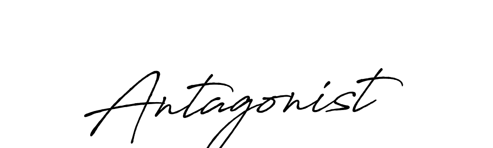 Design your own signature with our free online signature maker. With this signature software, you can create a handwritten (Antro_Vectra_Bolder) signature for name Antagonist. Antagonist signature style 7 images and pictures png