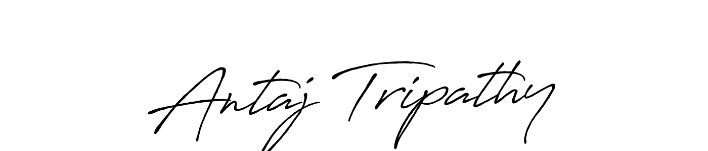 Create a beautiful signature design for name Antaj Tripathy. With this signature (Antro_Vectra_Bolder) fonts, you can make a handwritten signature for free. Antaj Tripathy signature style 7 images and pictures png