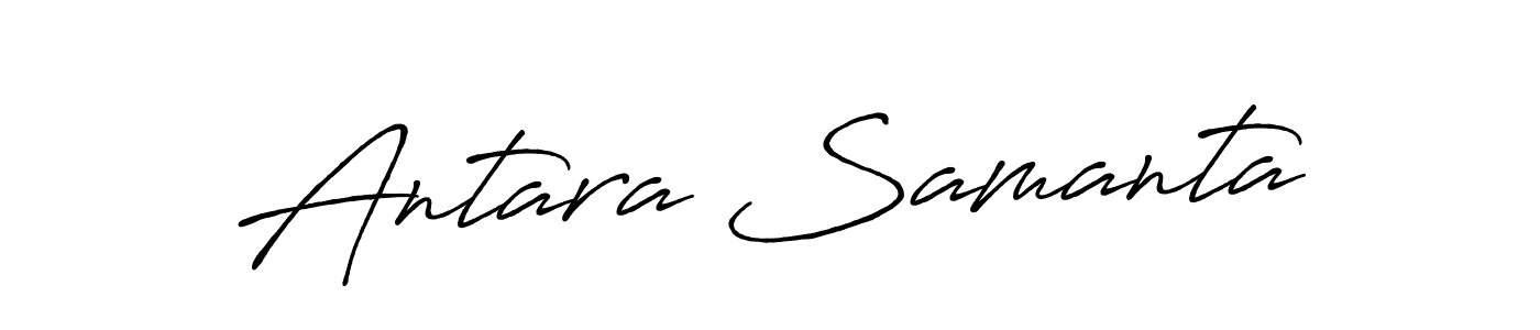 The best way (Antro_Vectra_Bolder) to make a short signature is to pick only two or three words in your name. The name Antara Samanta include a total of six letters. For converting this name. Antara Samanta signature style 7 images and pictures png
