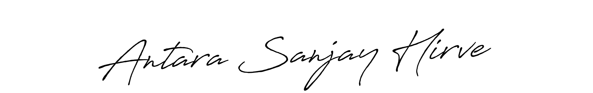 You can use this online signature creator to create a handwritten signature for the name Antara Sanjay Hirve. This is the best online autograph maker. Antara Sanjay Hirve signature style 7 images and pictures png