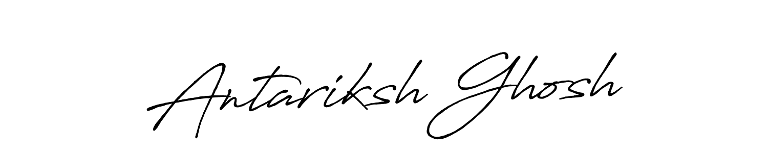 You can use this online signature creator to create a handwritten signature for the name Antariksh Ghosh. This is the best online autograph maker. Antariksh Ghosh signature style 7 images and pictures png