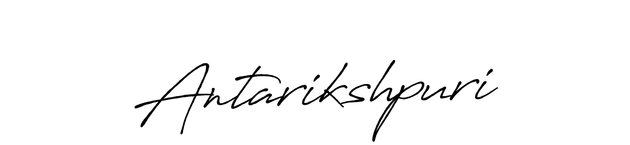 Make a beautiful signature design for name Antarikshpuri. With this signature (Antro_Vectra_Bolder) style, you can create a handwritten signature for free. Antarikshpuri signature style 7 images and pictures png