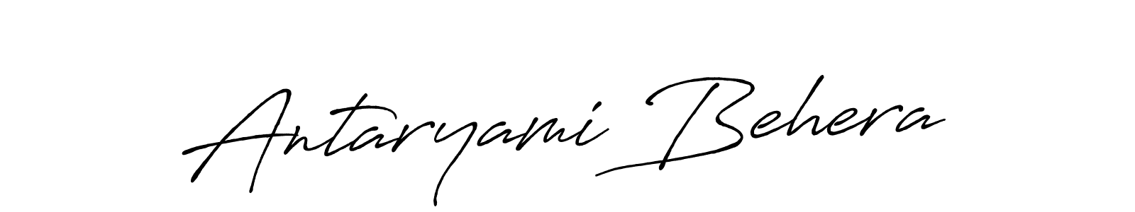 Use a signature maker to create a handwritten signature online. With this signature software, you can design (Antro_Vectra_Bolder) your own signature for name Antaryami Behera. Antaryami Behera signature style 7 images and pictures png