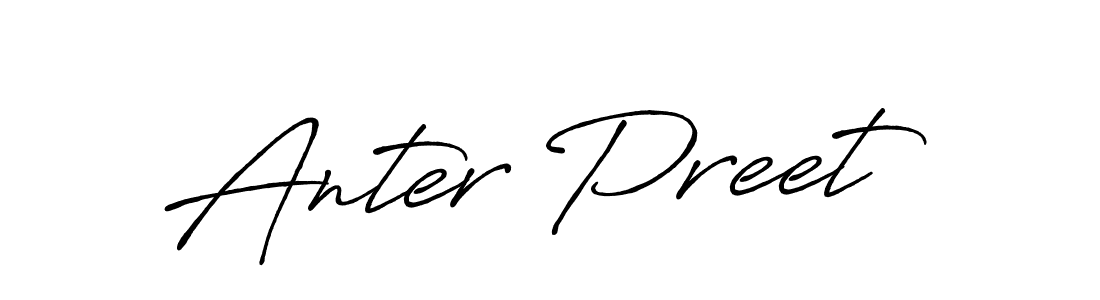 This is the best signature style for the Anter Preet name. Also you like these signature font (Antro_Vectra_Bolder). Mix name signature. Anter Preet signature style 7 images and pictures png