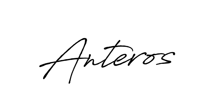 Also we have Anteros name is the best signature style. Create professional handwritten signature collection using Antro_Vectra_Bolder autograph style. Anteros signature style 7 images and pictures png