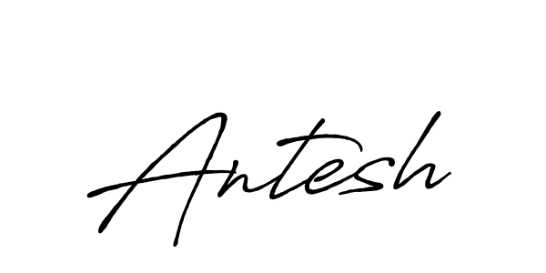 Make a beautiful signature design for name Antesh. With this signature (Antro_Vectra_Bolder) style, you can create a handwritten signature for free. Antesh signature style 7 images and pictures png