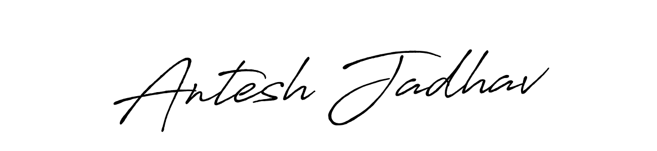 How to make Antesh Jadhav signature? Antro_Vectra_Bolder is a professional autograph style. Create handwritten signature for Antesh Jadhav name. Antesh Jadhav signature style 7 images and pictures png