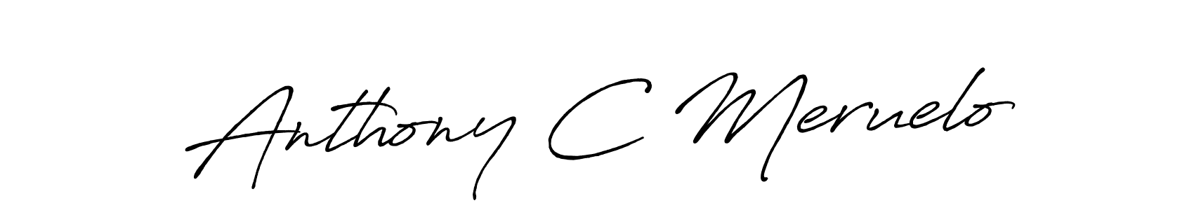 How to make Anthony C Meruelo signature? Antro_Vectra_Bolder is a professional autograph style. Create handwritten signature for Anthony C Meruelo name. Anthony C Meruelo signature style 7 images and pictures png