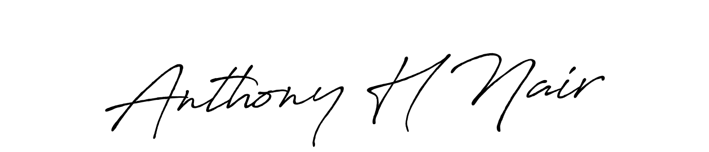 You can use this online signature creator to create a handwritten signature for the name Anthony H Nair. This is the best online autograph maker. Anthony H Nair signature style 7 images and pictures png