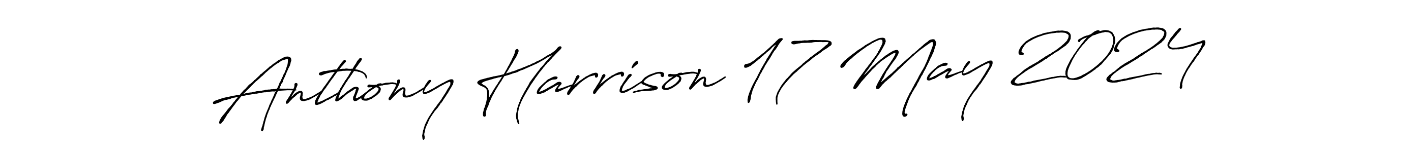 Make a beautiful signature design for name Anthony Harrison 17 May 2024. With this signature (Antro_Vectra_Bolder) style, you can create a handwritten signature for free. Anthony Harrison 17 May 2024 signature style 7 images and pictures png