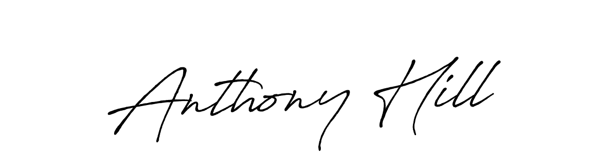 How to make Anthony Hill name signature. Use Antro_Vectra_Bolder style for creating short signs online. This is the latest handwritten sign. Anthony Hill signature style 7 images and pictures png