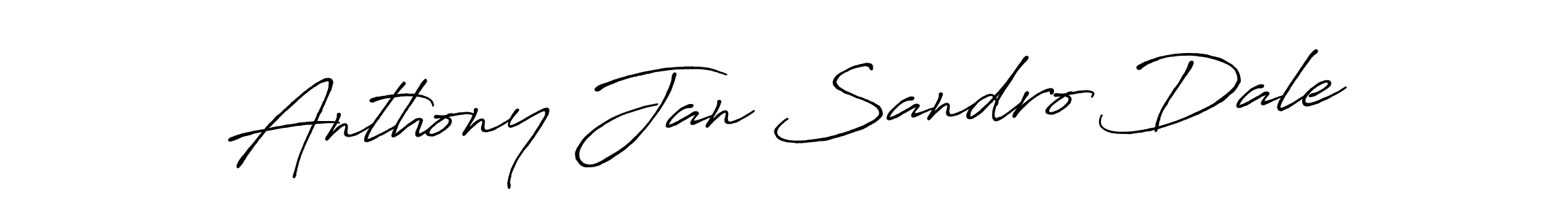 Antro_Vectra_Bolder is a professional signature style that is perfect for those who want to add a touch of class to their signature. It is also a great choice for those who want to make their signature more unique. Get Anthony Jan Sandro Dale name to fancy signature for free. Anthony Jan Sandro Dale signature style 7 images and pictures png