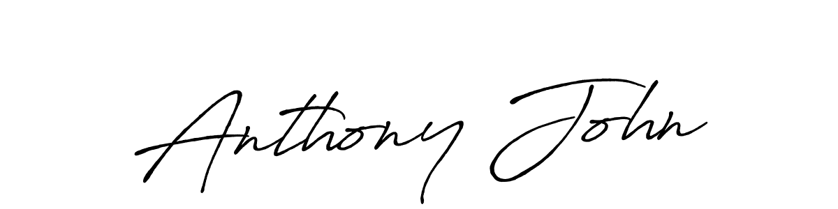 Make a beautiful signature design for name Anthony John. With this signature (Antro_Vectra_Bolder) style, you can create a handwritten signature for free. Anthony John signature style 7 images and pictures png