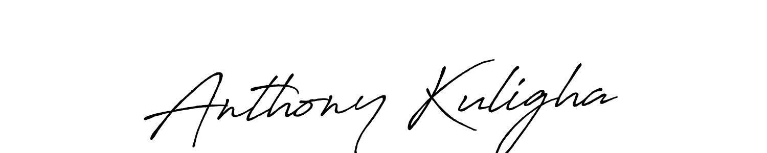 if you are searching for the best signature style for your name Anthony Kuligha. so please give up your signature search. here we have designed multiple signature styles  using Antro_Vectra_Bolder. Anthony Kuligha signature style 7 images and pictures png