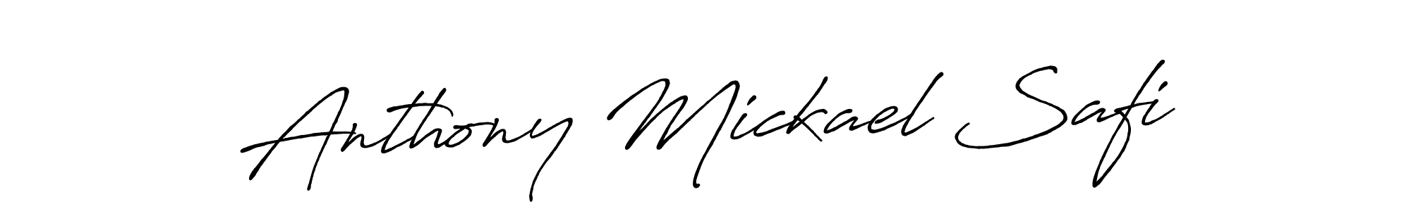 You can use this online signature creator to create a handwritten signature for the name Anthony Mickael Safi. This is the best online autograph maker. Anthony Mickael Safi signature style 7 images and pictures png