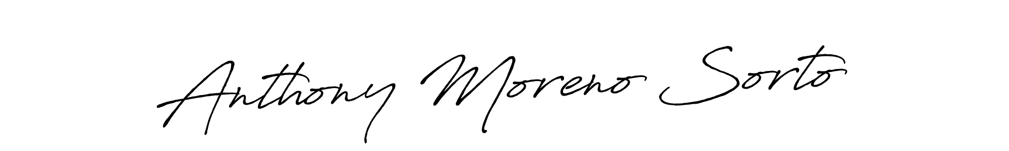 Create a beautiful signature design for name Anthony Moreno Sorto. With this signature (Antro_Vectra_Bolder) fonts, you can make a handwritten signature for free. Anthony Moreno Sorto signature style 7 images and pictures png