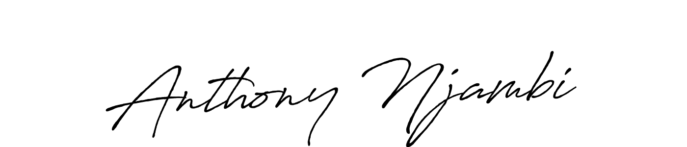 Make a beautiful signature design for name Anthony Njambi. With this signature (Antro_Vectra_Bolder) style, you can create a handwritten signature for free. Anthony Njambi signature style 7 images and pictures png