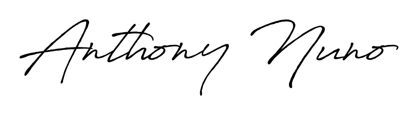 Achieve flawless digital penmanship with Anthony Nuno name in Antro_Vectra_Bolder font. The perfect tool for creating online signatures. Anthony Nuno signature style 7 images and pictures png