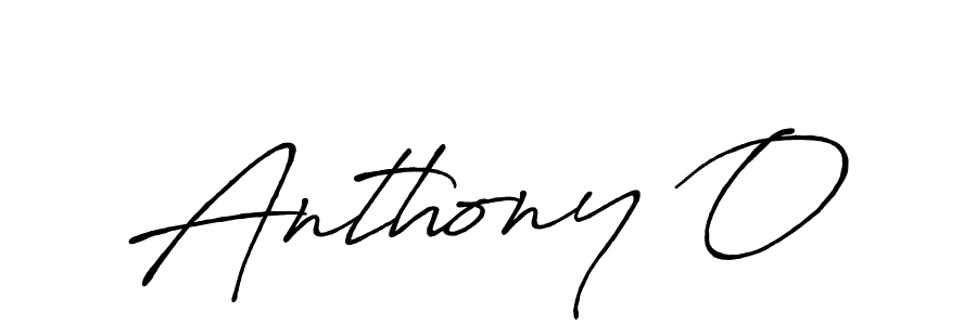 How to make Anthony O signature? Antro_Vectra_Bolder is a professional autograph style. Create handwritten signature for Anthony O name. Anthony O signature style 7 images and pictures png