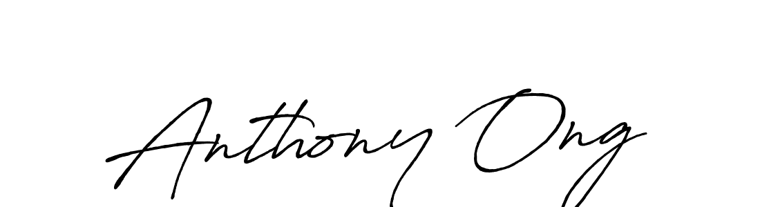 How to make Anthony Ong name signature. Use Antro_Vectra_Bolder style for creating short signs online. This is the latest handwritten sign. Anthony Ong signature style 7 images and pictures png