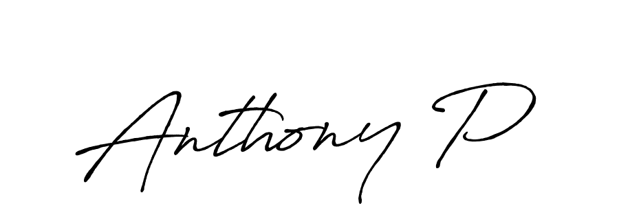 Make a beautiful signature design for name Anthony P. With this signature (Antro_Vectra_Bolder) style, you can create a handwritten signature for free. Anthony P signature style 7 images and pictures png