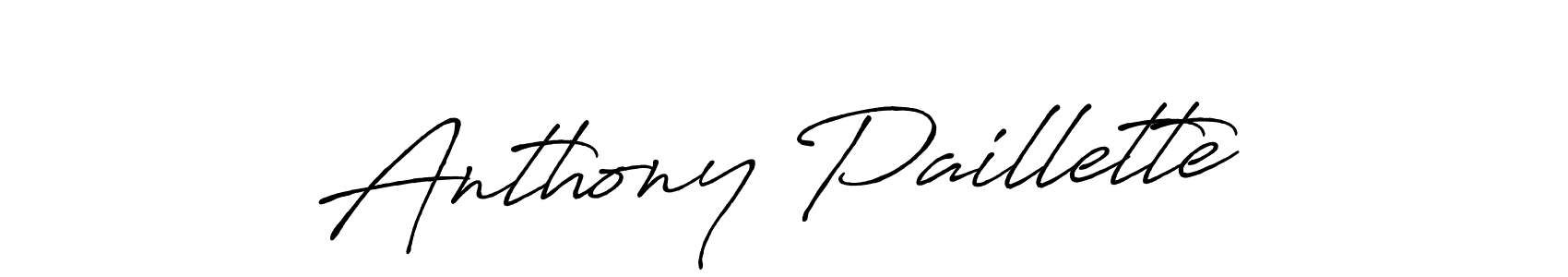 Anthony Paillette stylish signature style. Best Handwritten Sign (Antro_Vectra_Bolder) for my name. Handwritten Signature Collection Ideas for my name Anthony Paillette. Anthony Paillette signature style 7 images and pictures png