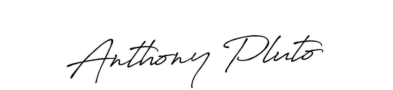 Make a beautiful signature design for name Anthony Pluto. With this signature (Antro_Vectra_Bolder) style, you can create a handwritten signature for free. Anthony Pluto signature style 7 images and pictures png