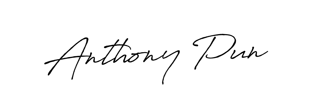 Also You can easily find your signature by using the search form. We will create Anthony Pun name handwritten signature images for you free of cost using Antro_Vectra_Bolder sign style. Anthony Pun signature style 7 images and pictures png