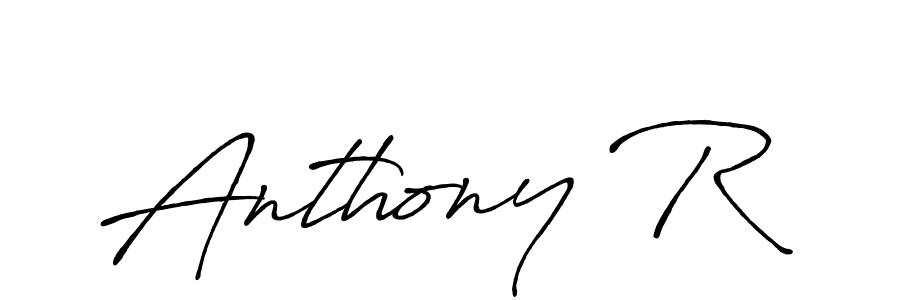 How to make Anthony R signature? Antro_Vectra_Bolder is a professional autograph style. Create handwritten signature for Anthony R name. Anthony R signature style 7 images and pictures png