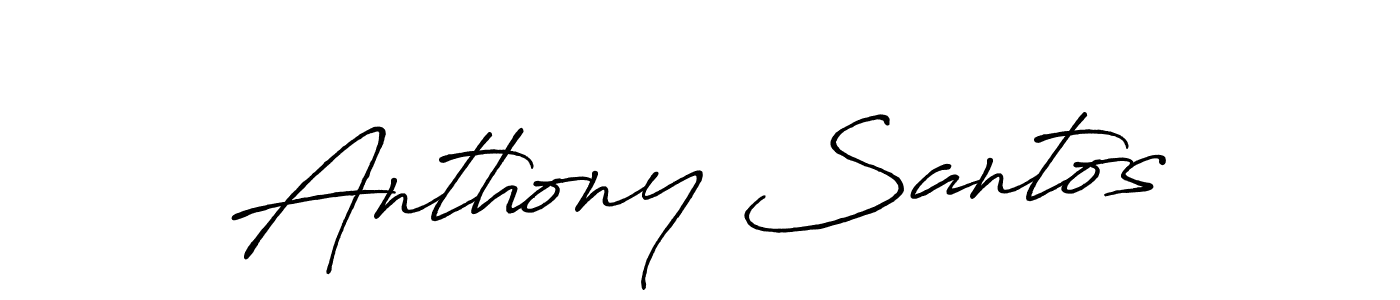 Use a signature maker to create a handwritten signature online. With this signature software, you can design (Antro_Vectra_Bolder) your own signature for name Anthony Santos. Anthony Santos signature style 7 images and pictures png