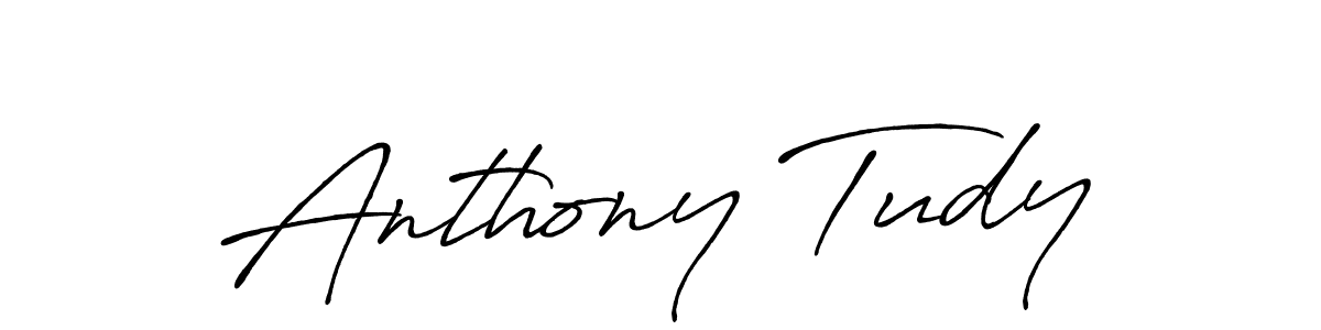 Make a beautiful signature design for name Anthony Tudy. With this signature (Antro_Vectra_Bolder) style, you can create a handwritten signature for free. Anthony Tudy signature style 7 images and pictures png