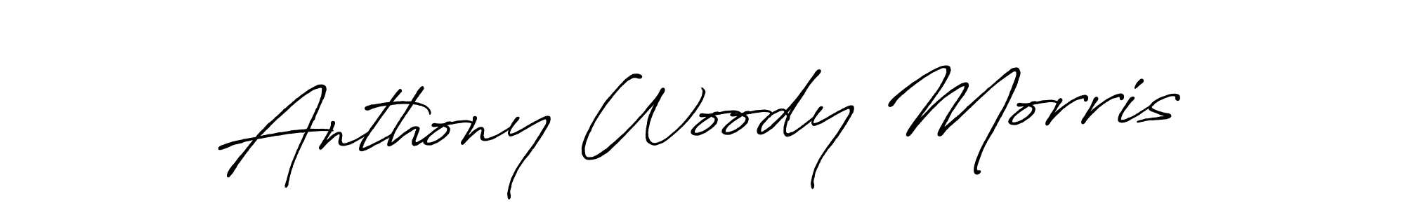 Use a signature maker to create a handwritten signature online. With this signature software, you can design (Antro_Vectra_Bolder) your own signature for name Anthony Woody Morris. Anthony Woody Morris signature style 7 images and pictures png