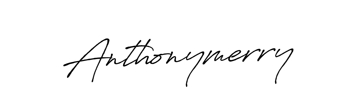 Also we have Anthonymerry name is the best signature style. Create professional handwritten signature collection using Antro_Vectra_Bolder autograph style. Anthonymerry signature style 7 images and pictures png