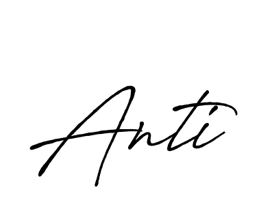 Design your own signature with our free online signature maker. With this signature software, you can create a handwritten (Antro_Vectra_Bolder) signature for name Anti. Anti signature style 7 images and pictures png