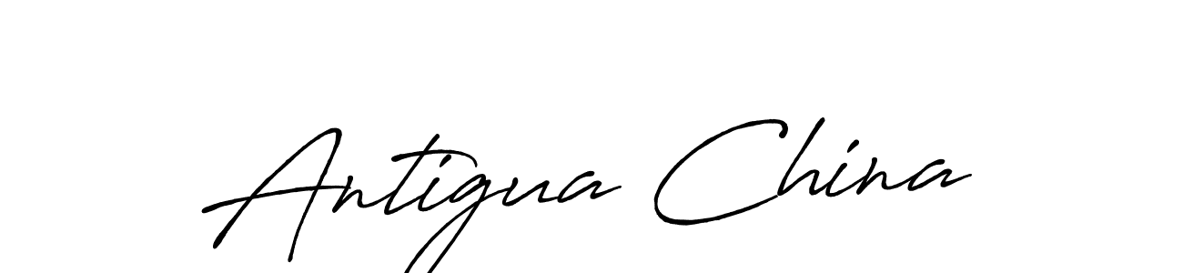 Also You can easily find your signature by using the search form. We will create Antigua China name handwritten signature images for you free of cost using Antro_Vectra_Bolder sign style. Antigua China signature style 7 images and pictures png