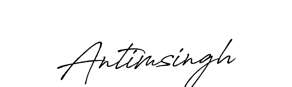 How to make Antimsingh name signature. Use Antro_Vectra_Bolder style for creating short signs online. This is the latest handwritten sign. Antimsingh signature style 7 images and pictures png