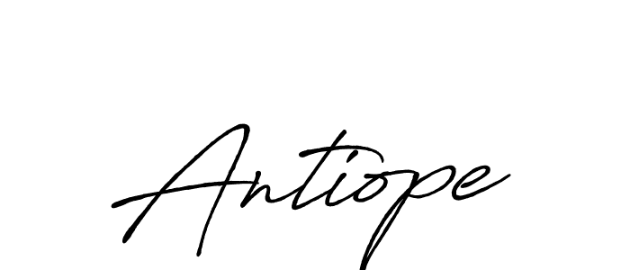 Design your own signature with our free online signature maker. With this signature software, you can create a handwritten (Antro_Vectra_Bolder) signature for name Antiope. Antiope signature style 7 images and pictures png