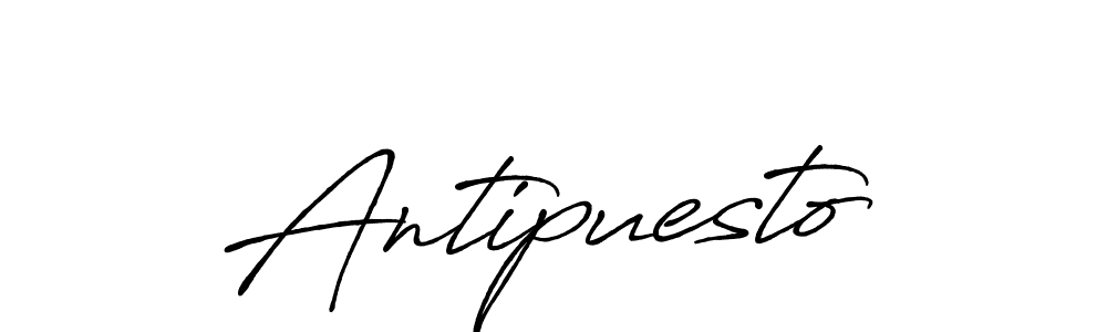 Antipuesto stylish signature style. Best Handwritten Sign (Antro_Vectra_Bolder) for my name. Handwritten Signature Collection Ideas for my name Antipuesto. Antipuesto signature style 7 images and pictures png